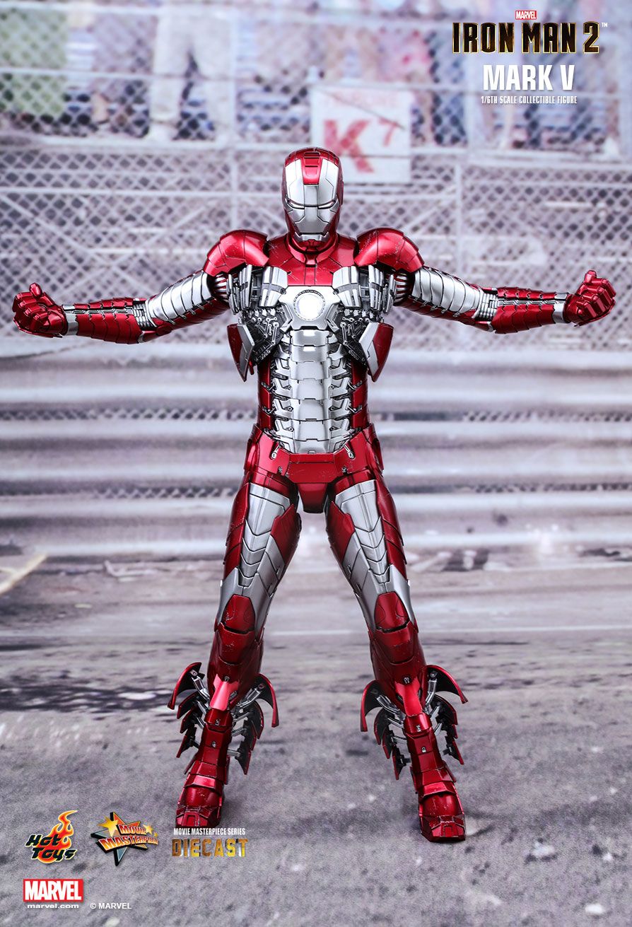 Iron Man Mark V  Sixth Scale Figure by Hot Toys  DIECAST Movie Masterpiece Series 